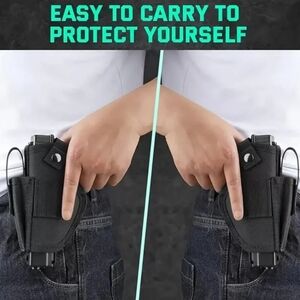 NEW Gun Holster Durable Ambidextrous Universal Concealed Carry Black